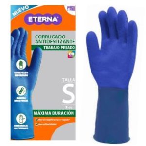 GUANTE CORRUGADO ANTIDESLIZANTE AZUL