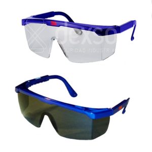 LENTES DE SEGURIDAD MARCO AZUL 3M