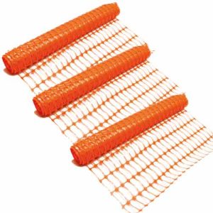 MALLA CERCADORA NARANJA DE PVC LIVIANA/PESADA