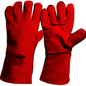 GUANTE DE CUERO ROJO PARA SOLDAR BLAZEFIRE 14" ASTARA