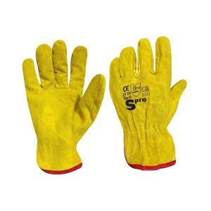 GUANTE BADANA IMPORTADO SPRO CONDUCTOR / AMARILLO